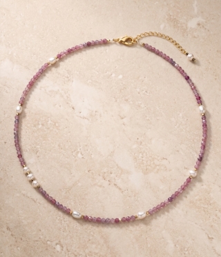 Колие Pearl Pink Tourmaline 