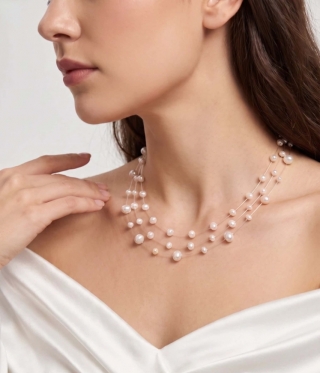 Pearls Cascade – Триреден гердан от перли