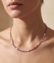 Колие Pearl Pink Tourmaline 